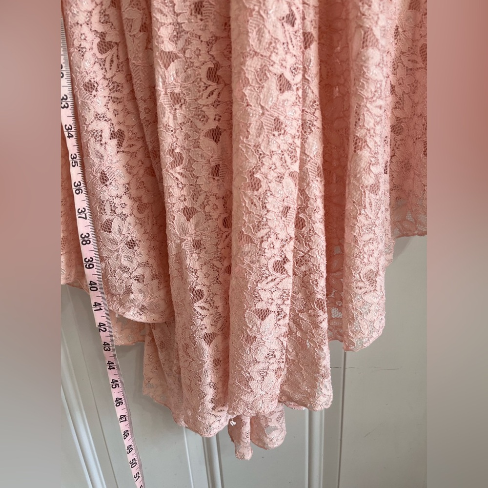 Free People Lace Midi Dress Women’s M Pink Fairycore Fairy Feminine Girly Barbie - Picture 5 of 10